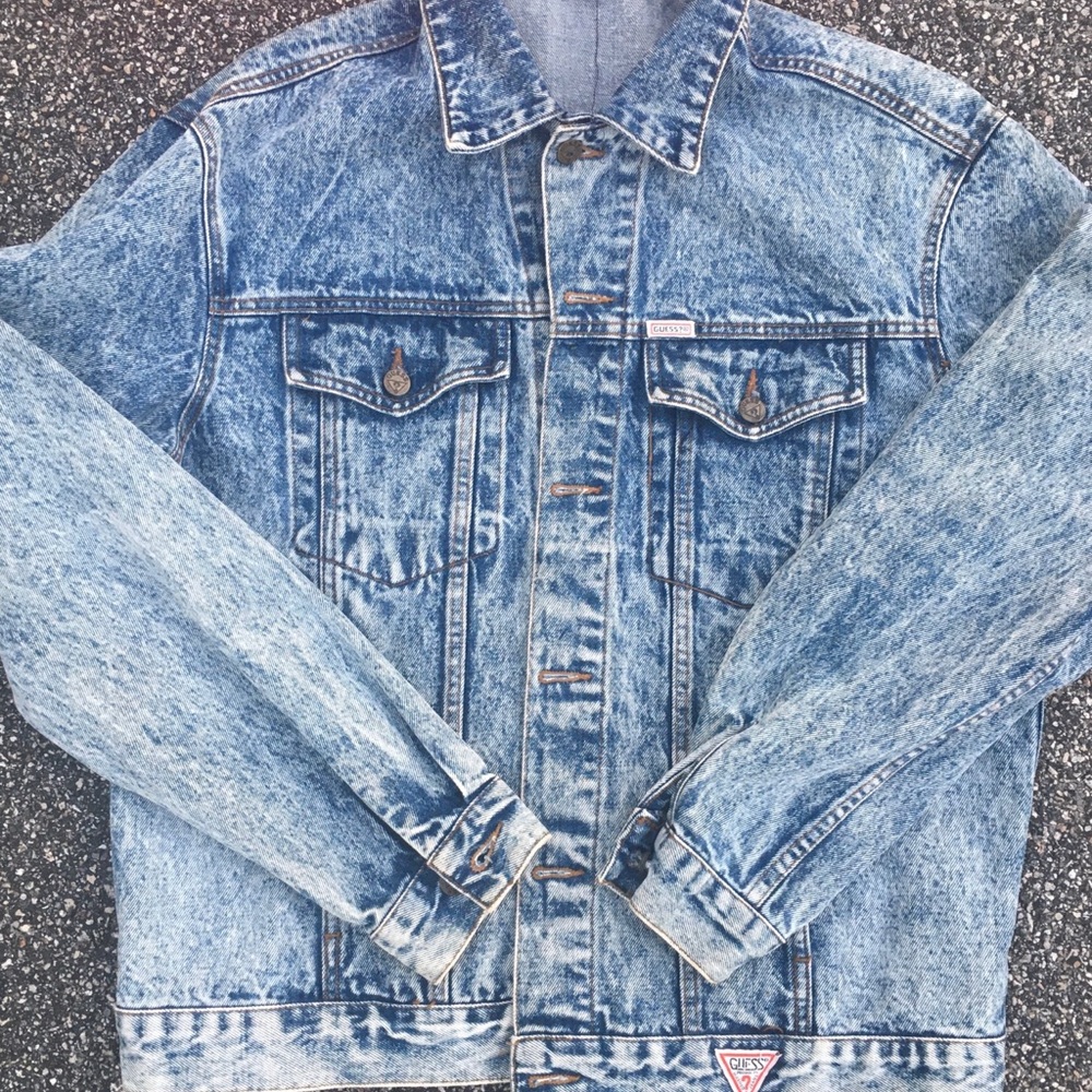 Vintage GUESS Georges Marciano Jean Jacket SZ XL